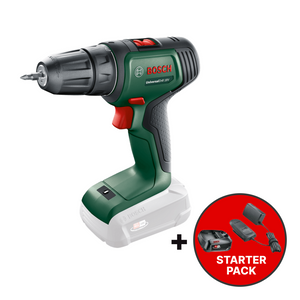 Bosch Odvijač-bušilica aku UniversalDrill 18V  + Starter Set 18V Alliance – baterija PBA 18V 2,5 Ah + punjač AL 18V-20 W