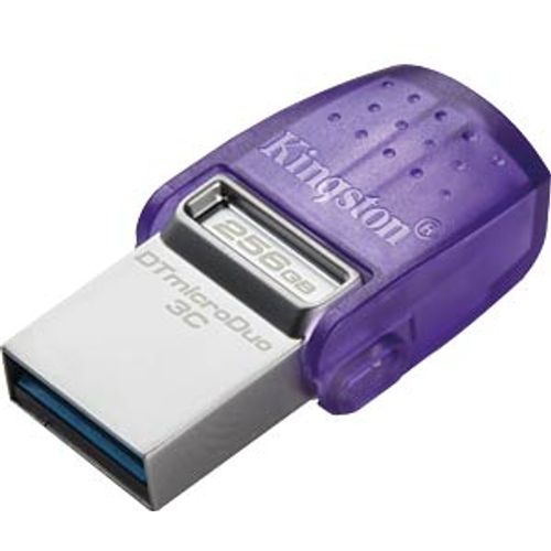 Kingston DTDUO3CG3/256GB 256GB USB Flash Drive, 2-in-1 USB 3.2 Gen.1 Type-C & Type-A, DataTraveler microDuo 3C, Read up to  200MB/s slika 1