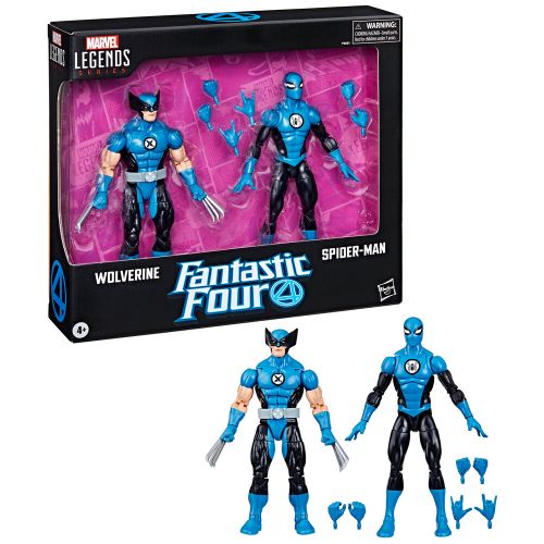 Hasbro Marvel Fantastic four Wolverine Spiderman pack 2 figures 15cm slika 1