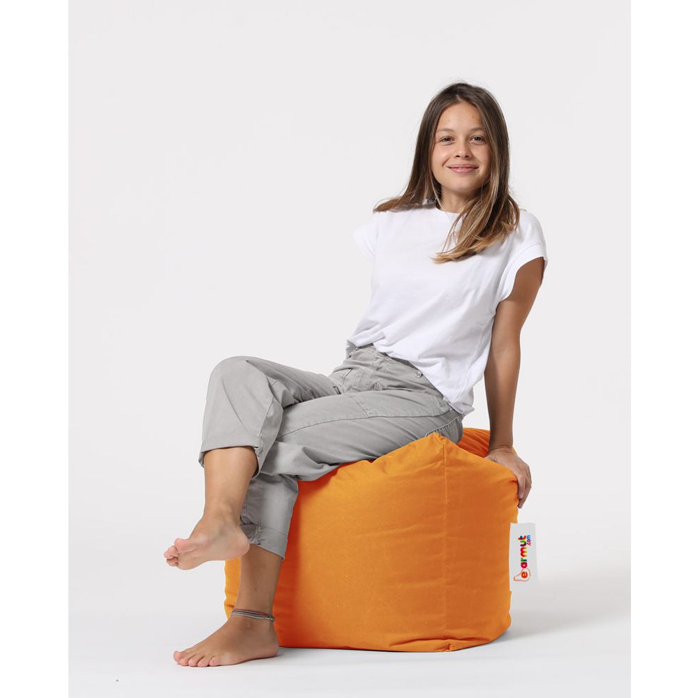 Kvadratni Pouf - Narandžasti Orange Garden Pouffe slika 5