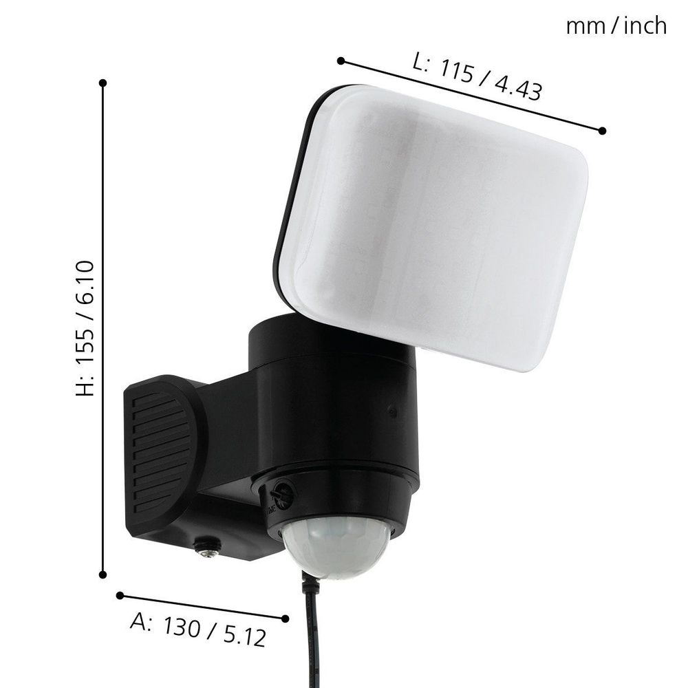 Eglo Casabas vanjska reflektor, led, 5,4w, solarna, senzor, bijela slika 5