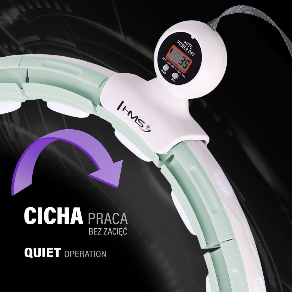 Hhm15 hula hoop zeleni magnetski s utegom hms slika 9