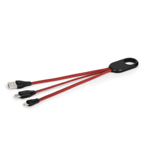 TRIO,usb kabl za punjenje 3 u1,crveni