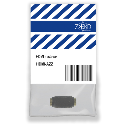 ZED electronic HDMI nastavak, pozlaćeni konektori - HDMI-AZZ slika 1