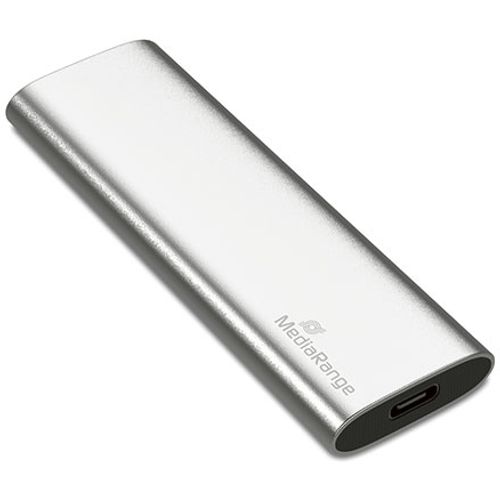 SSD MediaRange Eksterni 480GB,USB type -  C, srebrni slika 1