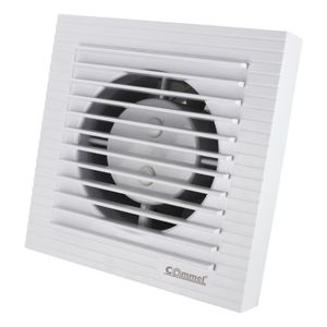 Ventilator 220 V,50 Hz, 12 W, 130 m³/h ,34 db, fi 98mm
sa integriranom dvokrilnom zaklopkom 