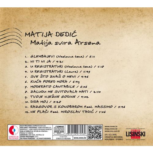 Matija Dedić - Matija Svira Arsena slika 2