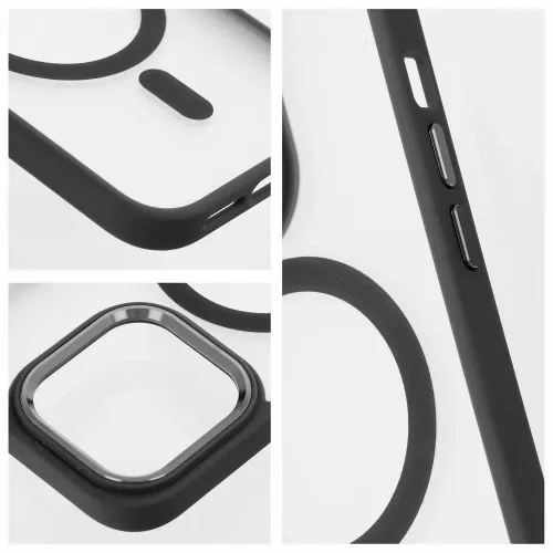 Matte Mag Cover maska kompatibilna s MagSafe za iPhone 13 Pro Max crna slika 4