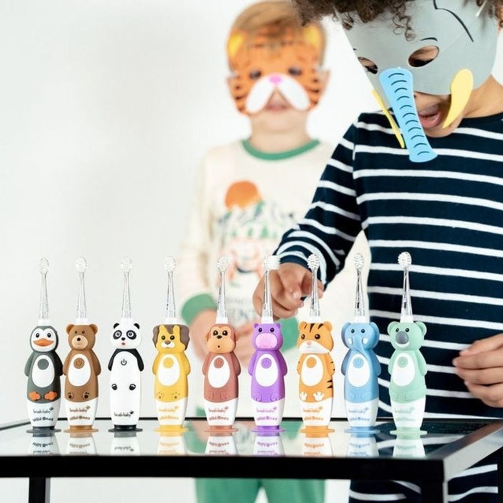 Brush-Baby Dječija punjiva električna četkica WildOnes - Panda slika 13