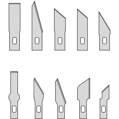 Zamjenske oštrice Donau za Donau noževe MS13 i MS10, komplet od 10 komada slika 1
