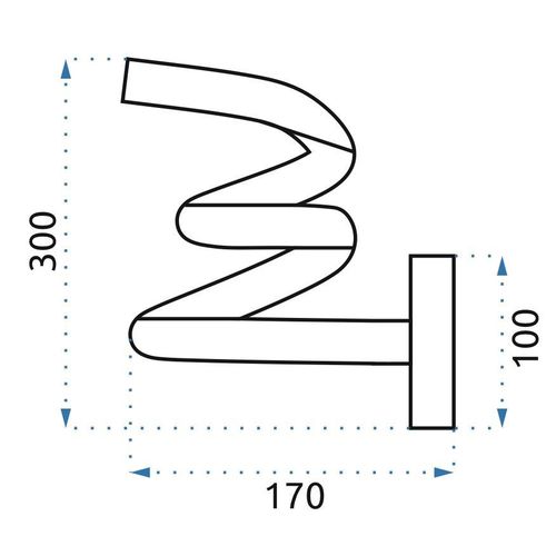 TOOLIGHT ZIDNA SVJETILJKA LED SPRING UP APP830-W ZLATNA slika 13