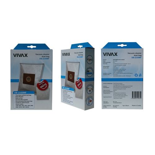 VIVAX HOME kese za usis. sint. (4kom/pak) + filter DB-2330MF slika 1