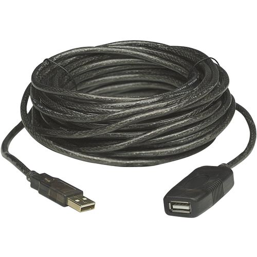 Manhattan USB kabel USB 2.0 USB-A utikač, USB-A utičnica 10.00 m crna  150248 slika 6