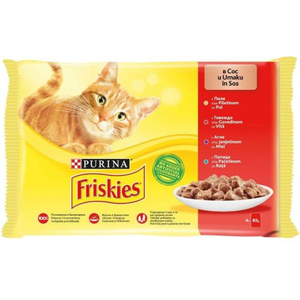 Friskies mokra hrana za mačke Mesni meni 4x85g