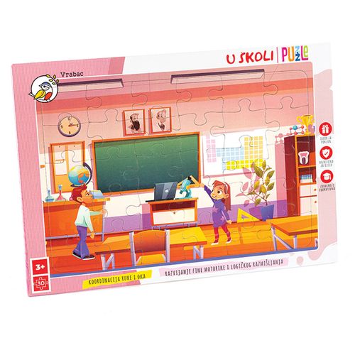 VRABAC PLAYGROUNDS, puzzle Fun 30, U školi slika 1