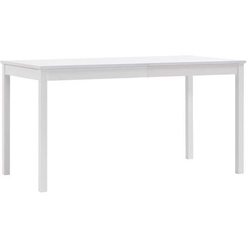 Blagavaonski stol bijeli 140 x 70 x 73 cm od borovine slika 8
