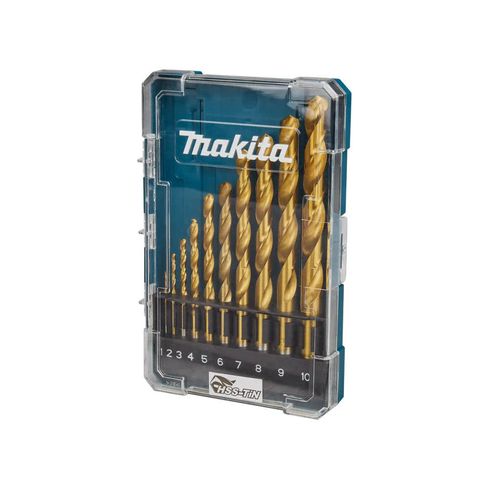 Makita - 10-dijelni set burgija HSS-TIN za metal slika 2