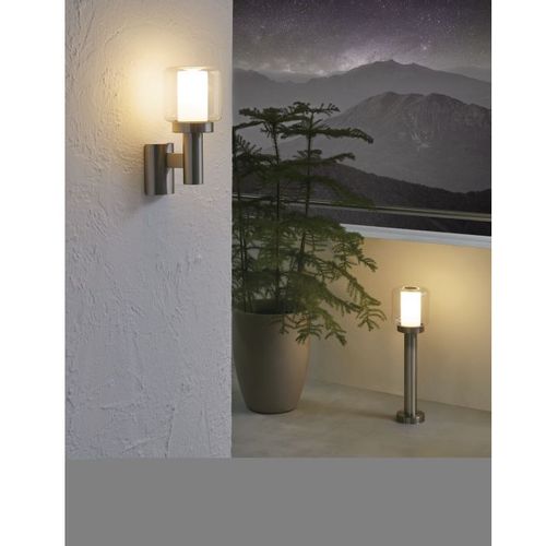 Eglo Poliento spoljna zidna lampa/1, e27, inox/bela  slika 2