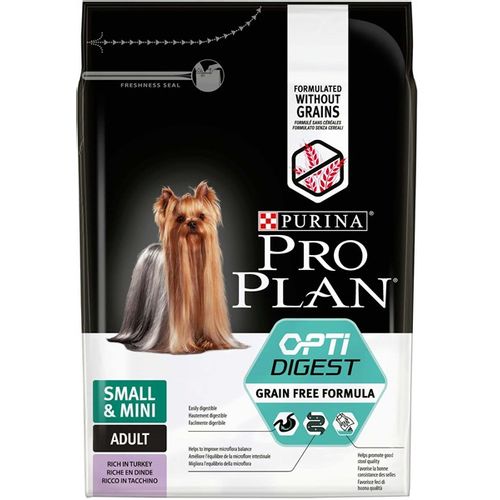 PRO PLAN Small&Mini, Sensitive Skin, OptiDigest, bez žitarica, bogato puretinom, 2,5kg slika 1