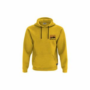 XGB3 Duks sa kapuljačom i džepom Mountain Minimalist Tee Yellow