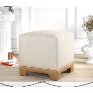Lenover - Krem, Bež Krem Bež Pouf