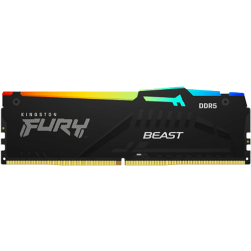 RAM DDR5 8GB 5200MT/s Kingston Fury Beast RGB 1.25V KF552C40BBA-8 slika 1