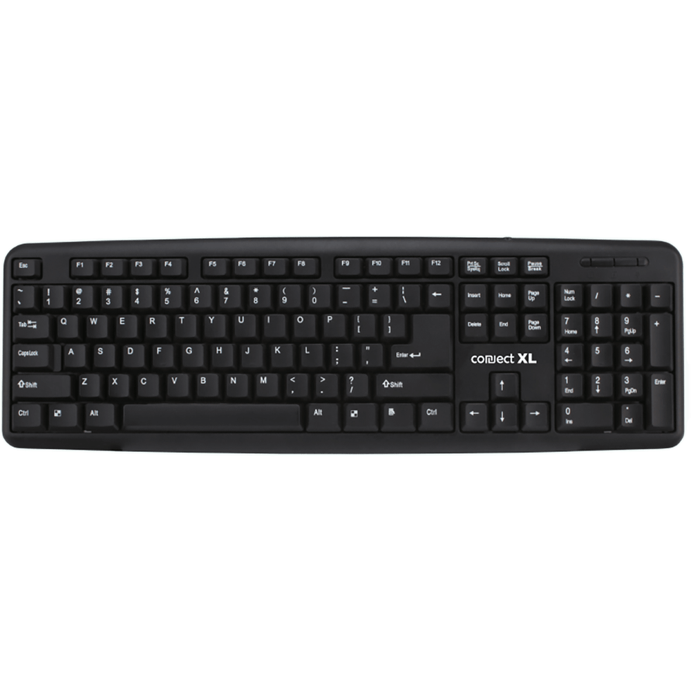 Connect XL Tastatura sa Qwerty rasporedom, USB, crna boja - CXL-K100 slika 1
