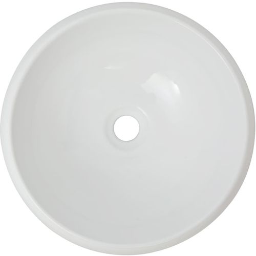 Dvodijelni set kupaonskog namještaja keramički bijeli slika 30