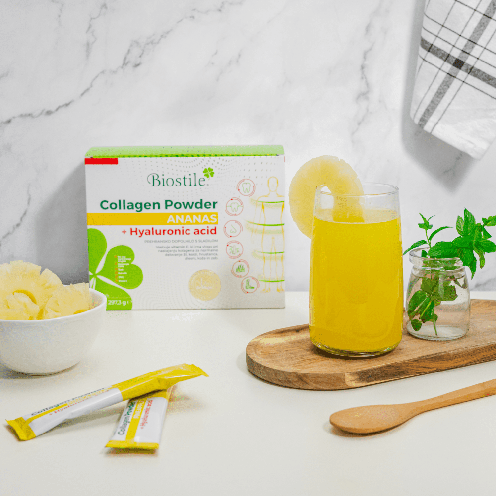 Biostile Prah Kolagena Ananas + Hijaluronska Kiselina slika 1