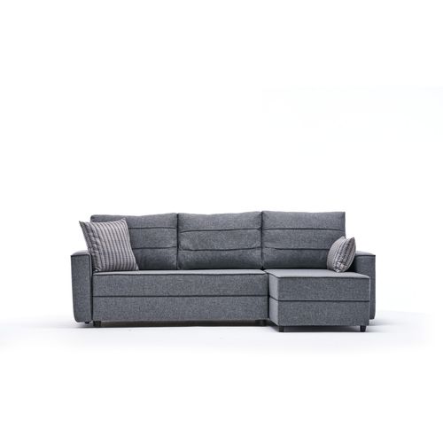 Atelier Del Sofa Kutna garnitura na razvlačenje, Sivo, Ece Right - Grey slika 5