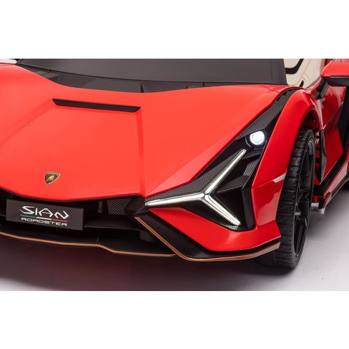 Licencirani auto na akumumulator Lamborghini SIAN 4x100W - dvosjed - crveni slika 8