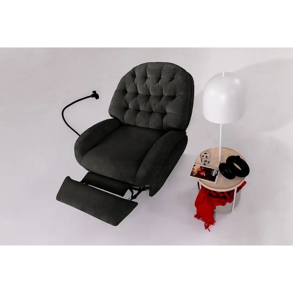 Električni Relax Fotelja Dream - Crna slika 7