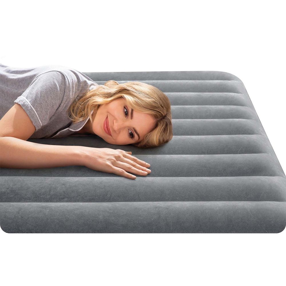 Madrac na napuhavanje 203x152x30 cm s ugrađenom električnom pumpom intex 64114 slika 8