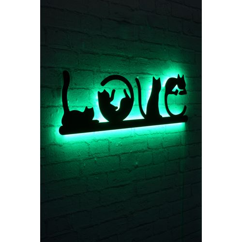 Wallity Ukrasna LED rasvjeta, Cat Love - Green slika 2
