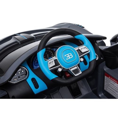 Licencirani auto na akumulator Bugatti Divo - crni/lakirani slika 7