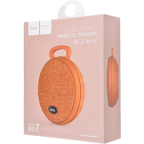 hoco. Zvučnik bežični, Bluetooth, 600 mAh, 5 h, orange - BS7 Mobu, Bluetooth, orange slika 2