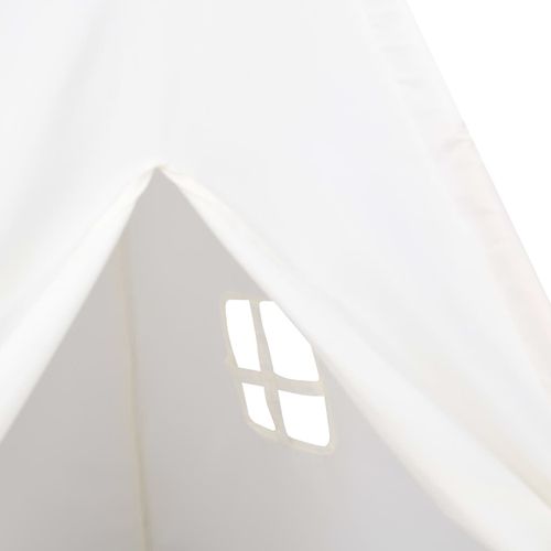 Dječji šator tipi od breskvine kore bijeli 120 x 120 x 150 cm slika 13
