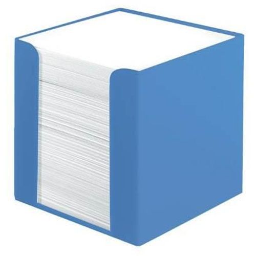 Stolna kocka s papirom 9x9x9 cm, 700 listova, PVC, Color Blocking, Herlitz, mornarsko plava slika 2