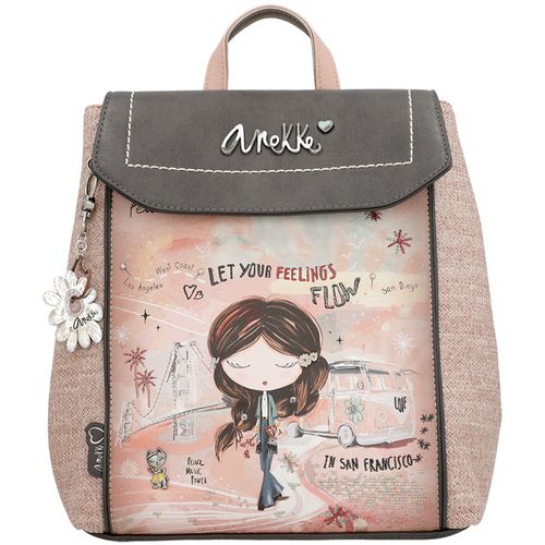 Ruksak fashion Anekke SS24 Peace&Love pink 27x31x14cm 38825-035 P8 slika 8