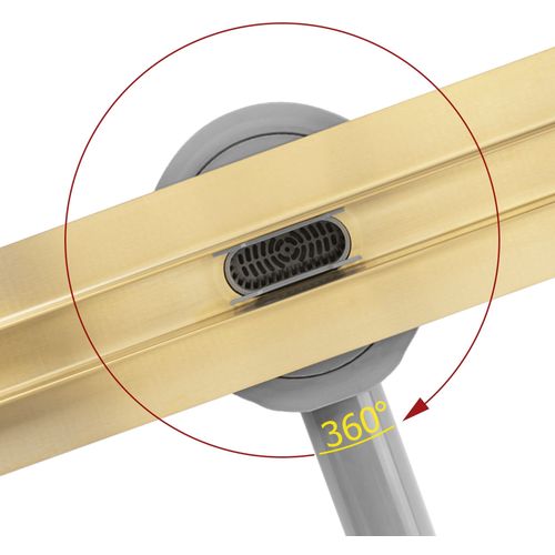 Tuš kanalica REA Neox Slim pro Brush Gold 70 slika 2