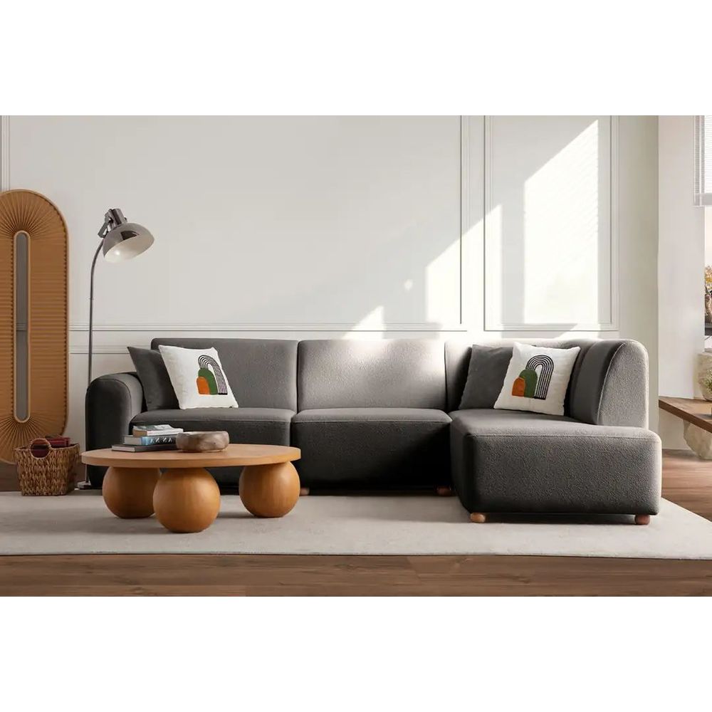 Ugaona Sofa S-Loft Desna - boja: antracit slika 3