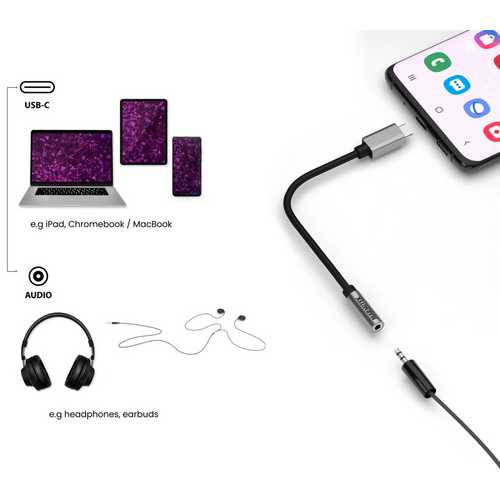 MARMITEK, adapter USB tip C na audio 3,5 mm jack ženski slika 4