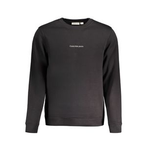 CALVIN KLEIN MEN'S BLACK ZIP-UP SWEATSHIRT