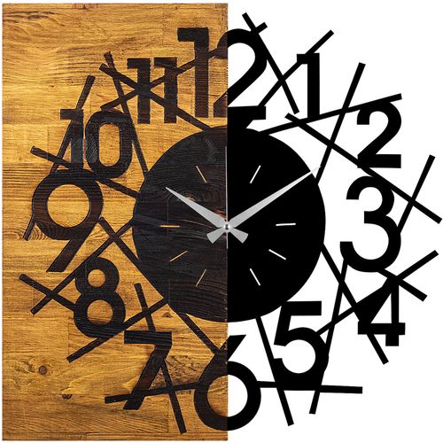 Wallity Ukrasni drveni zidni sat, Wooden Clock 26 slika 5