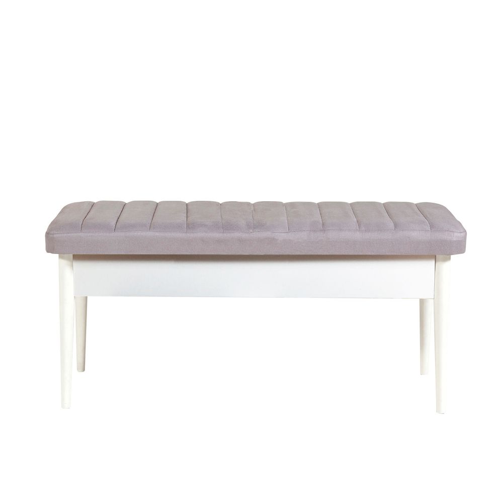 Vina White Soho Grey Set za Trpezariju sa Produžnim Stolom i Stolicama (5 Komada) slika 6
