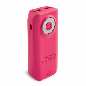 Back up baterija Puro B40C3 dual USB 4000 mAh pink