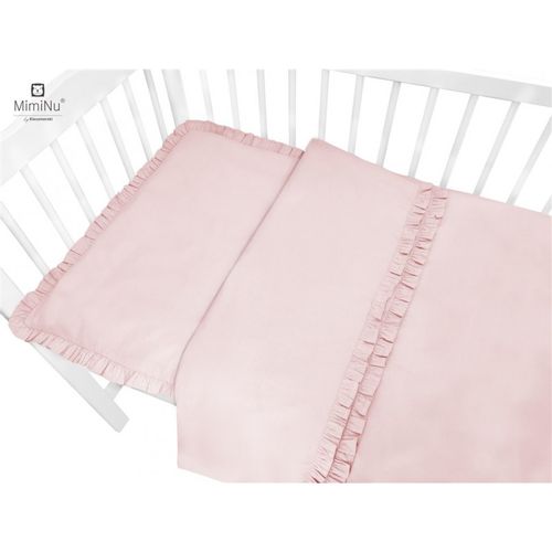 MimiNu posteljina za bebe 2 elem Royal Powder Pink slika 1