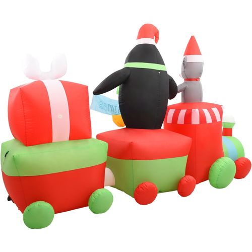 Božićni pingvin i miš na napuhavanje na vlaku LED IP44 350 cm slika 45