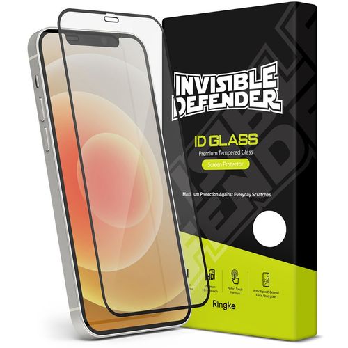 Ringke Invisible Defender ID kaljeno staklo s okvirom za iPhone 12 Pro Max slika 1