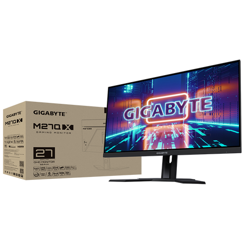 Gigabyte M27Q X-EU 27” 240Hz QHD 2560x1440, SuperSpeed IPS, AMD FreeSync Premium, 10-bit color, 92% DCI-P3, HIGH BIT RATE 3, KVM, Flicker-Free, Low Blue Light, DisplayHDR 400 slika 3